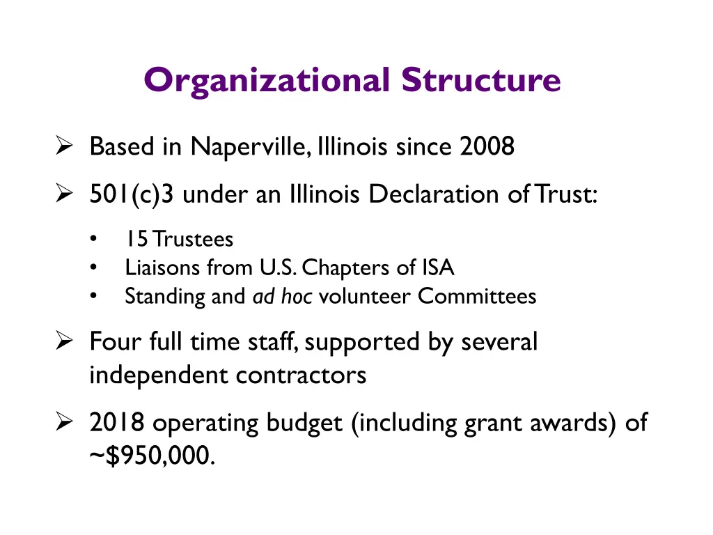 organizational structure