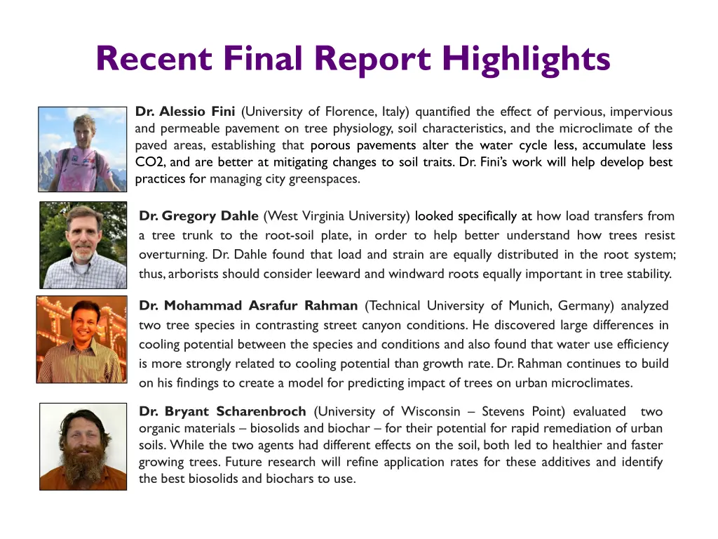 recent final report highlights 1