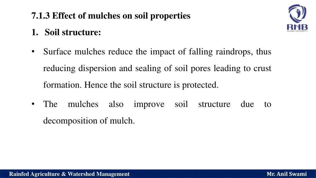 7 1 3 effect of mulches on soil properties