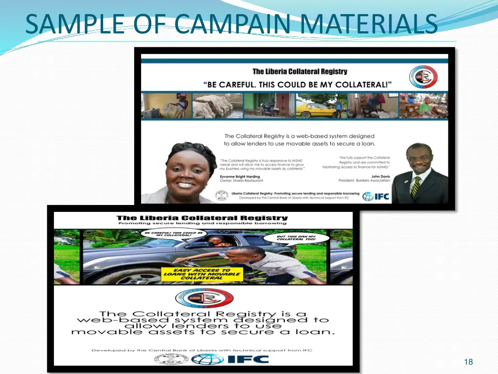 sample of campain materials