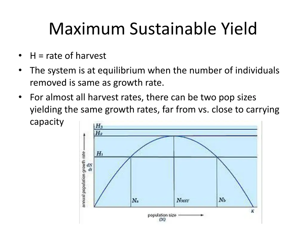 maximum sustainable yield