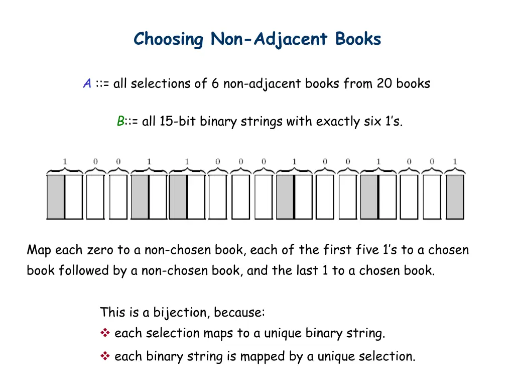 choosing non adjacent books 1