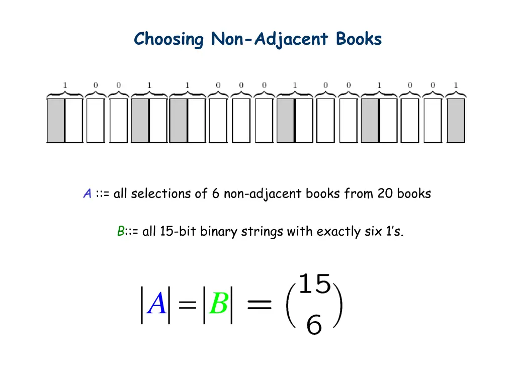 choosing non adjacent books 2