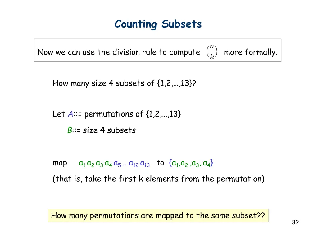 counting subsets