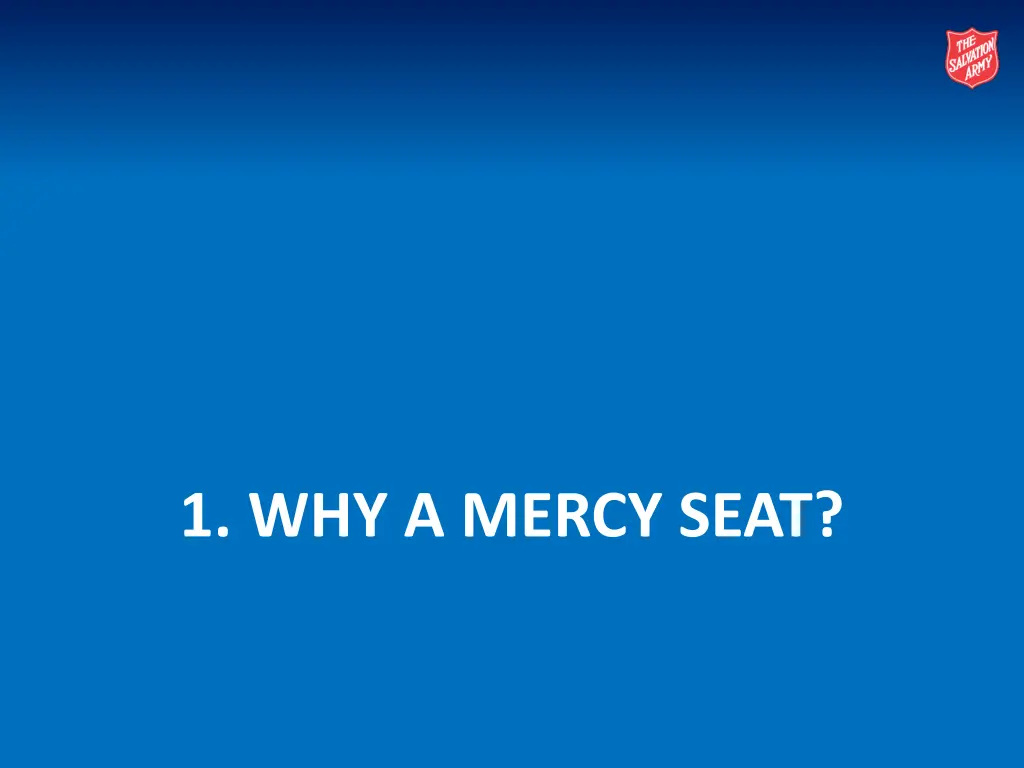 1 why a mercy seat