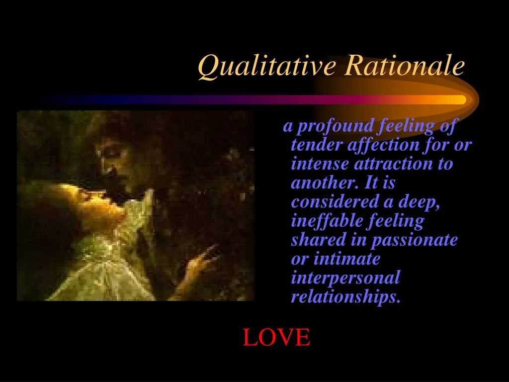 qualitative rationale