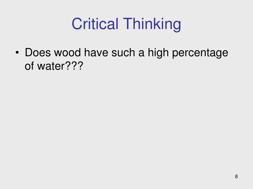 critical thinking