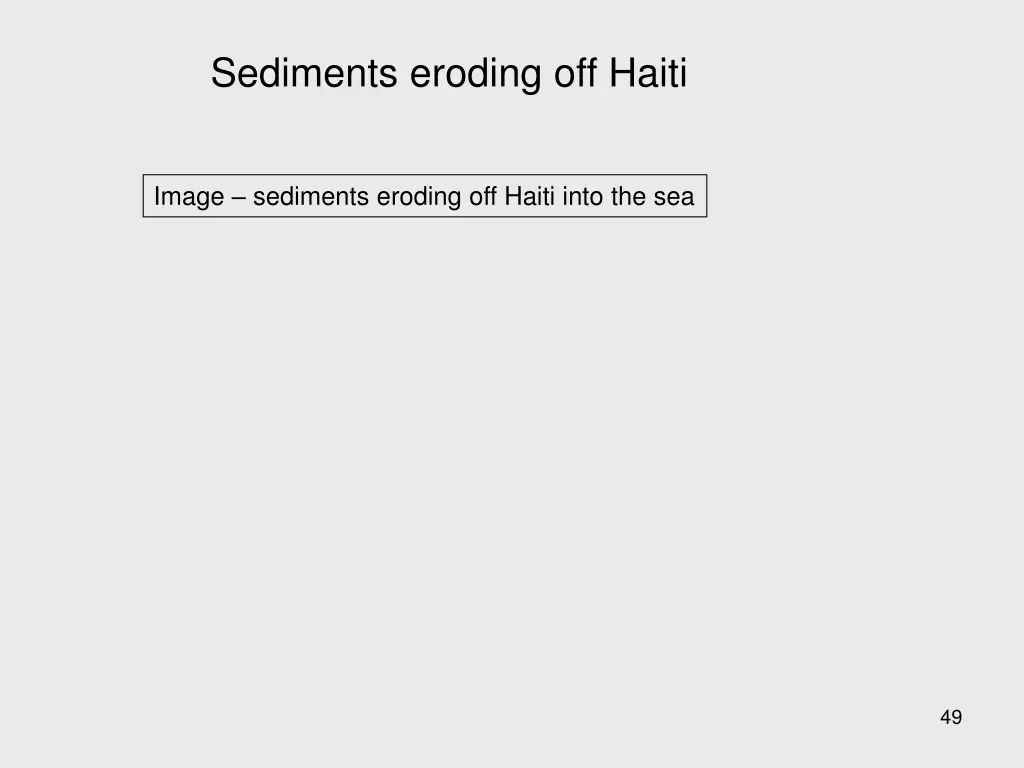 sediments eroding off haiti