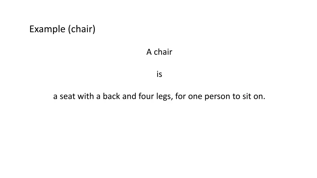 example chair 1