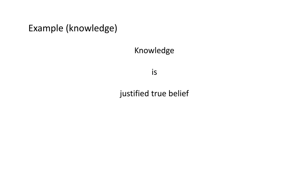 example knowledge