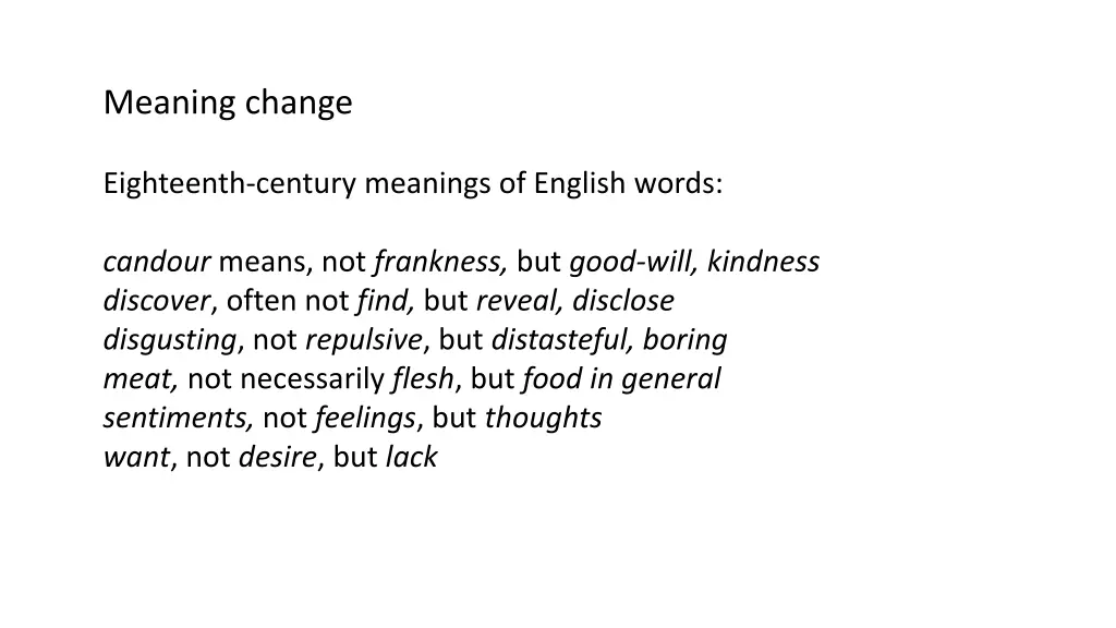 meaning change