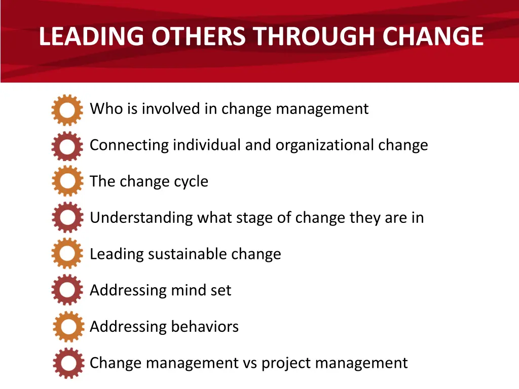 leading others through change