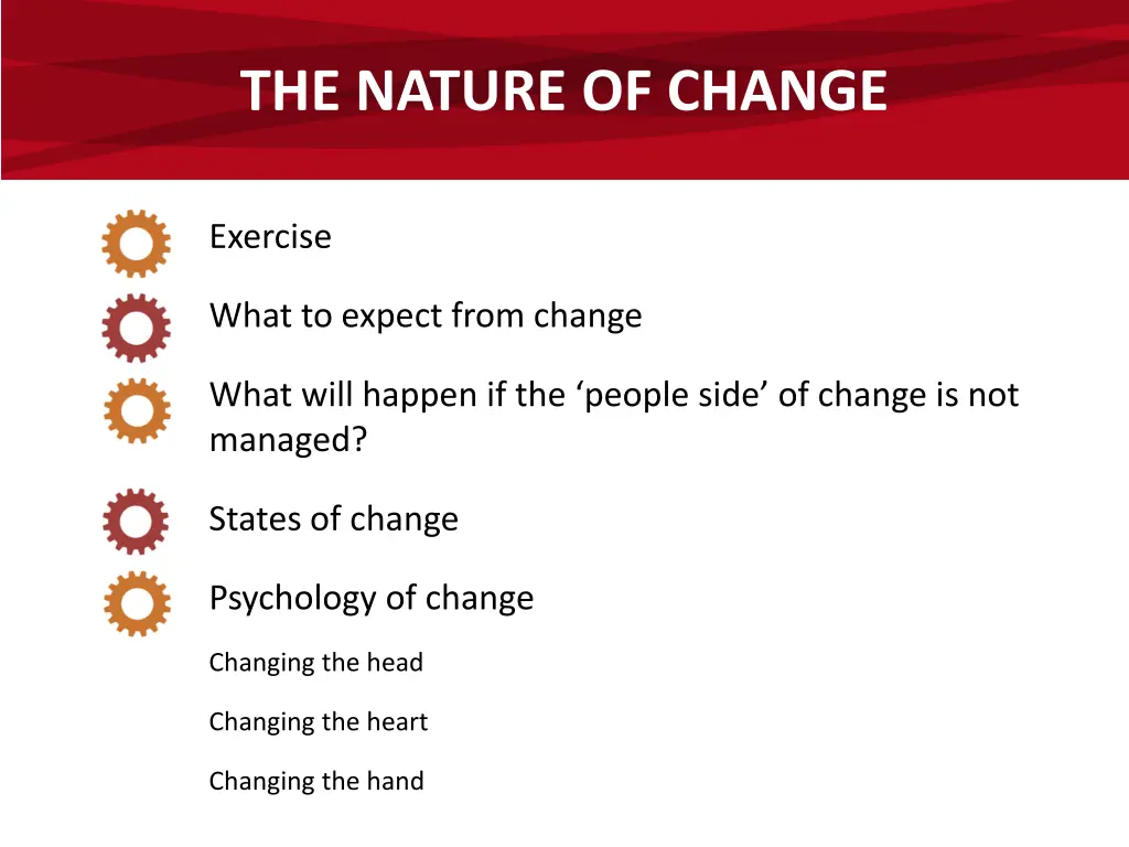 the nature of change