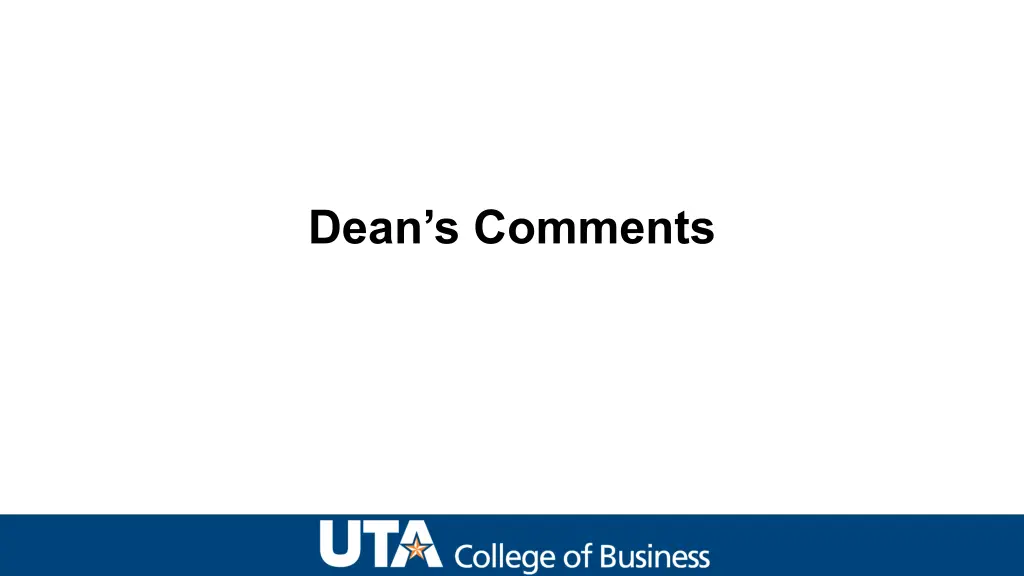 dean s comments