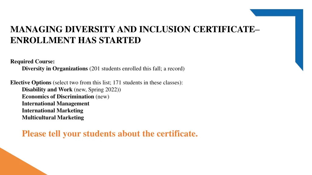 managing diversity and inclusion certificate