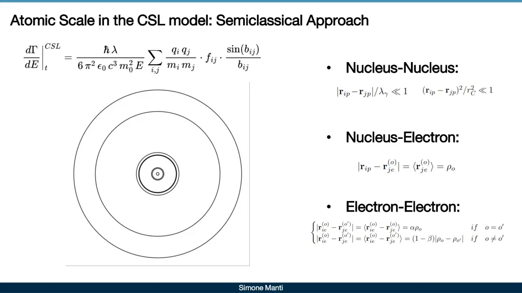 atomic scale in the csl model semiclassical 1