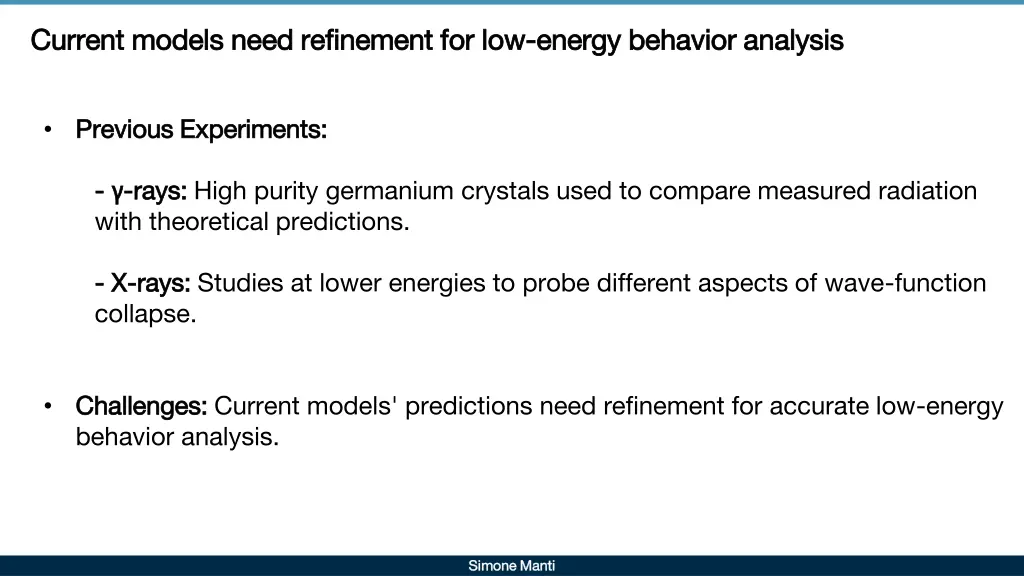 current models need refinement for low current