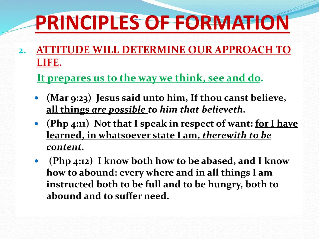 principles of formation 1