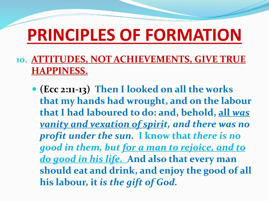 principles of formation 10