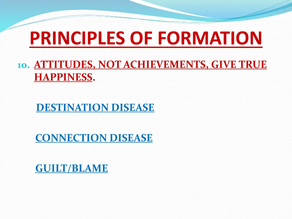 principles of formation 11