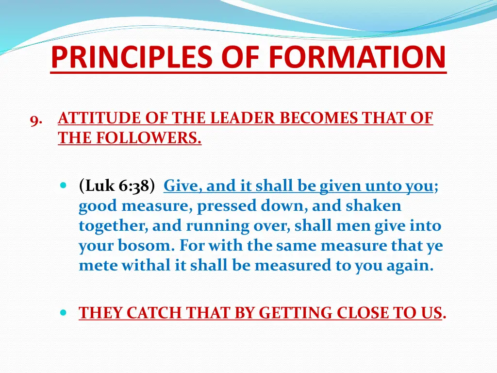 principles of formation 9