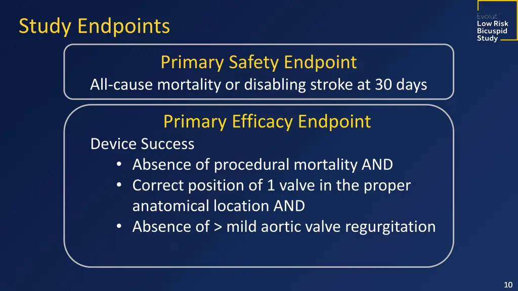 study endpoints