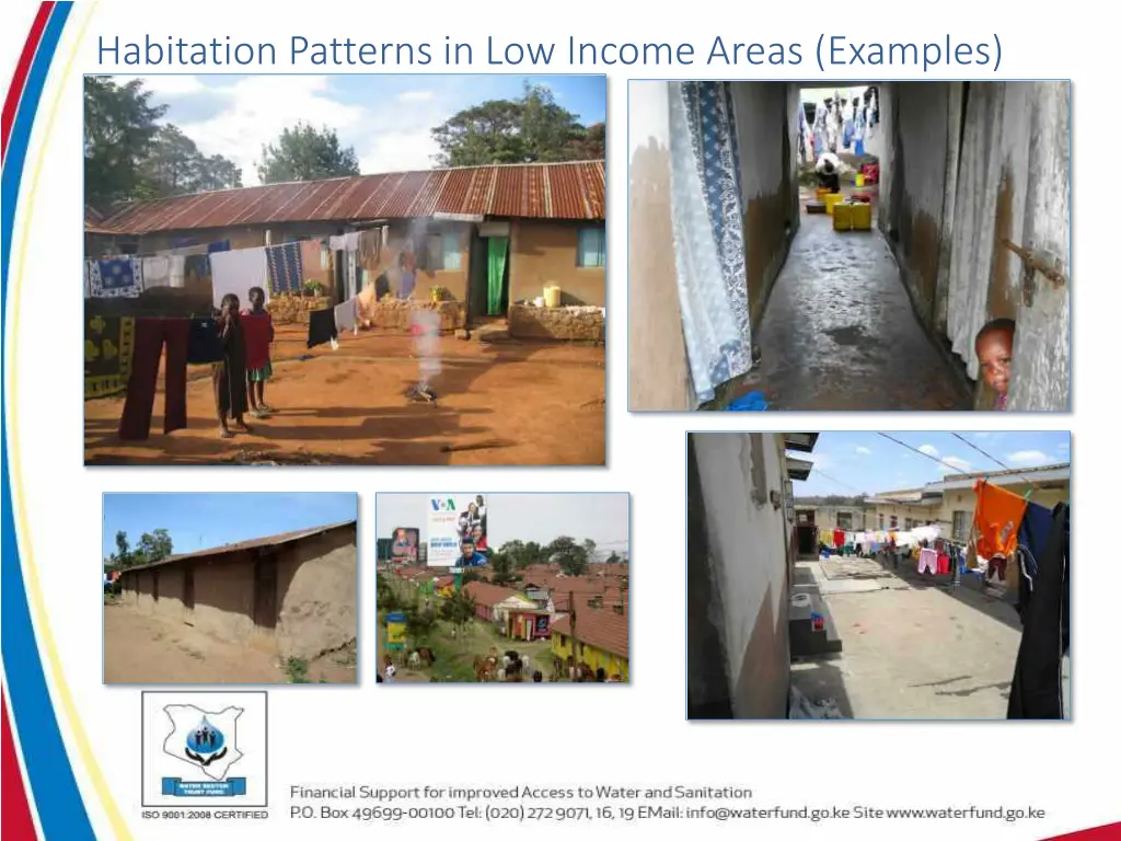 habitation patterns in low income areas examples