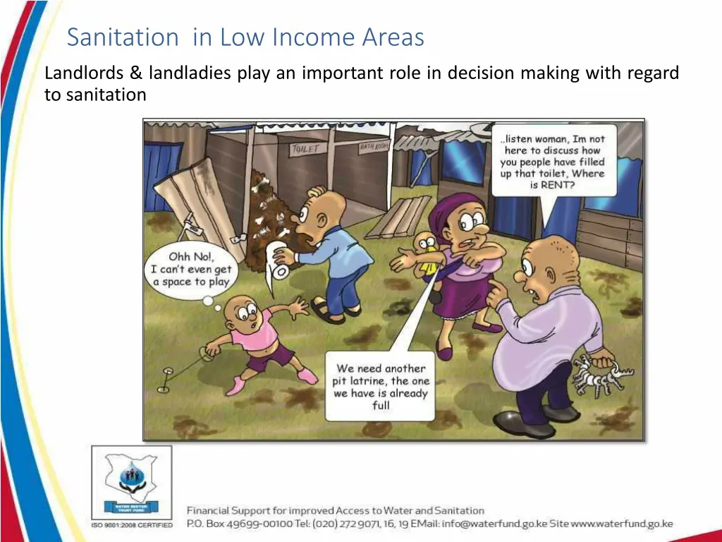 sanitation in low income areas