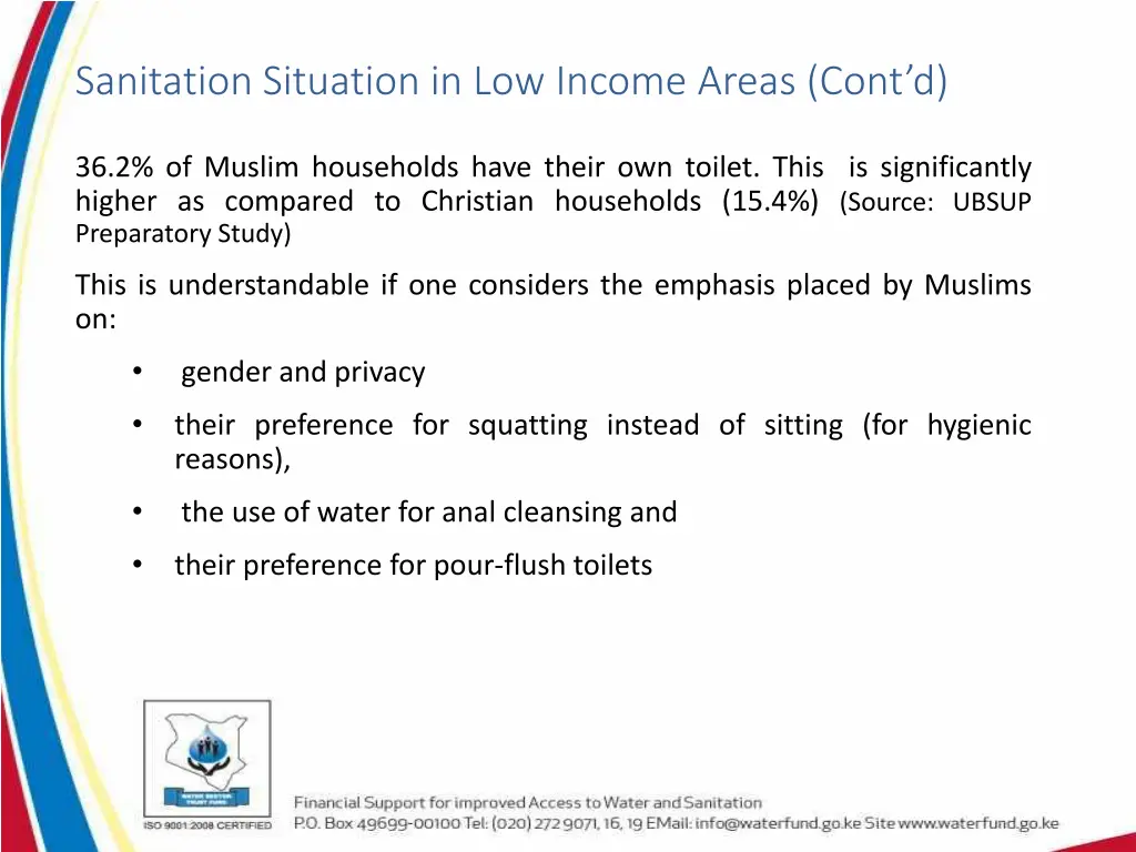 sanitation situation in low income areas cont d 1