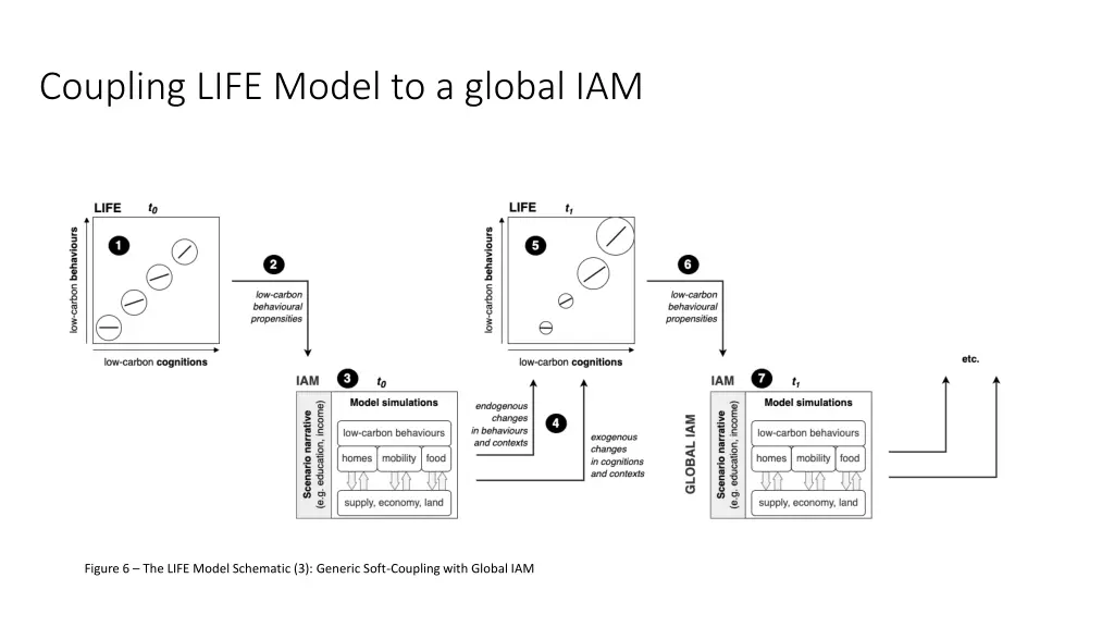 coupling life model to a global iam