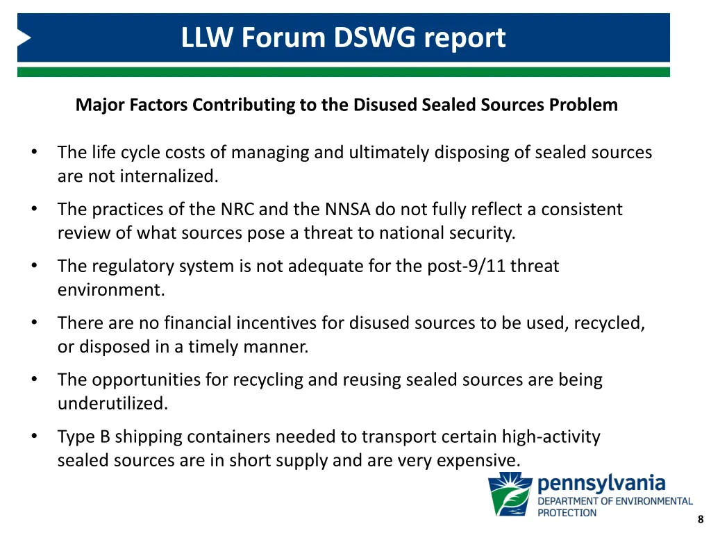 llw forum dswg report 4