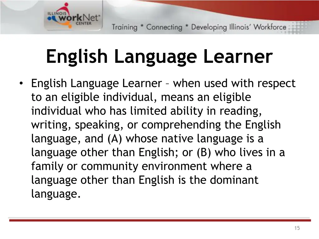 english language learner