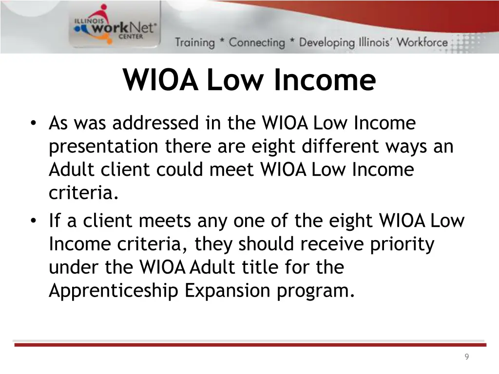 wioa low income