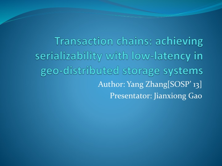 author yang zhang sosp 13 presentator jianxiong