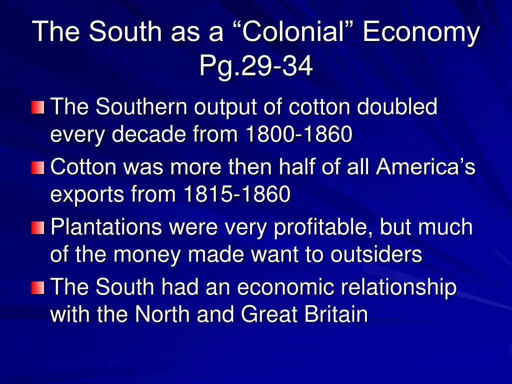 the south as a colonial economy 1