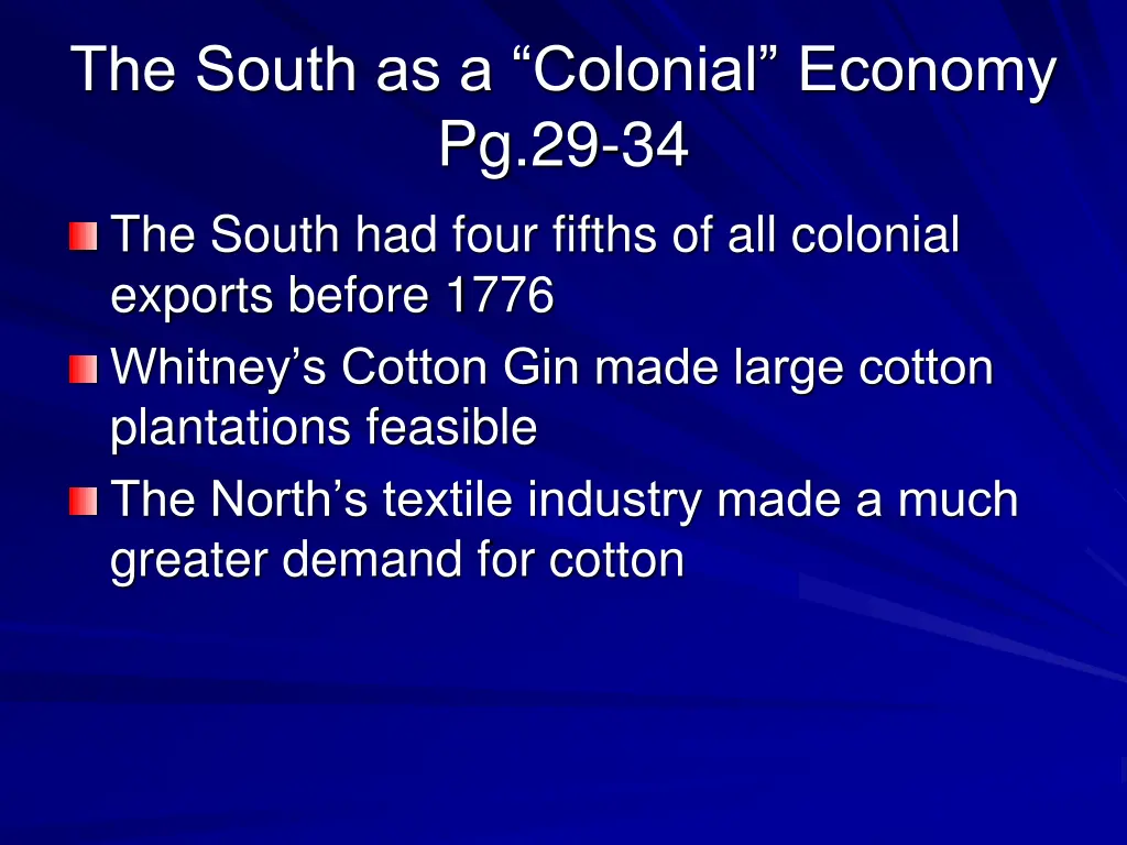 the south as a colonial economy