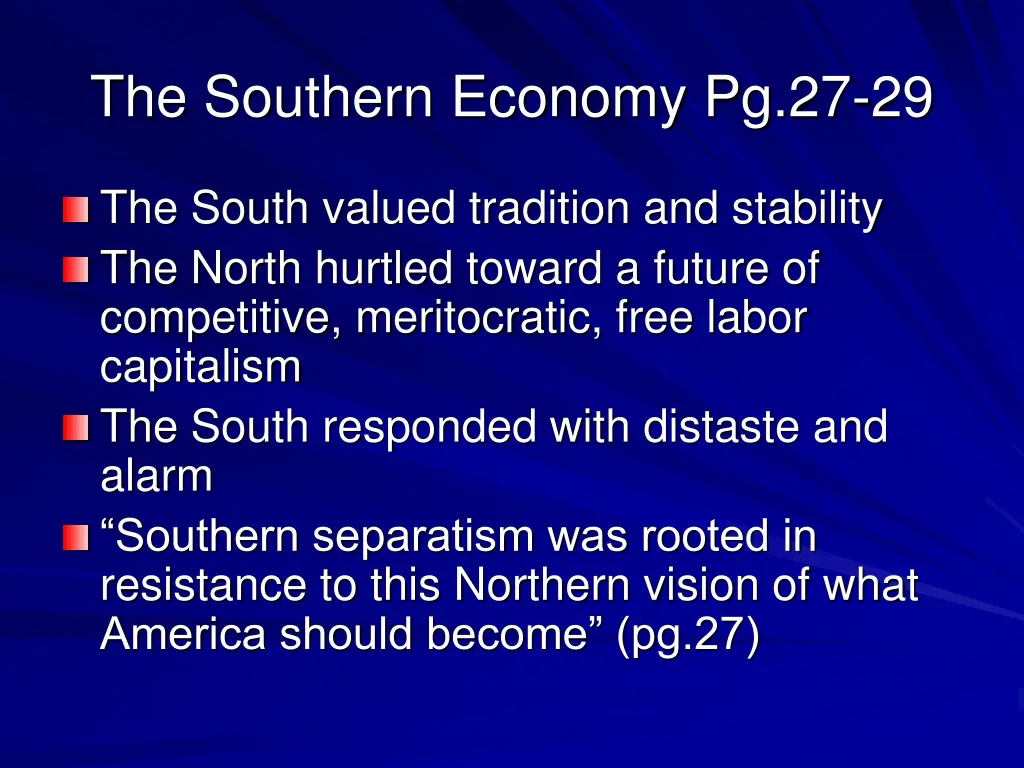 the southern economy pg 27 29 2