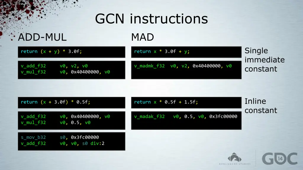 gcn instructions mad