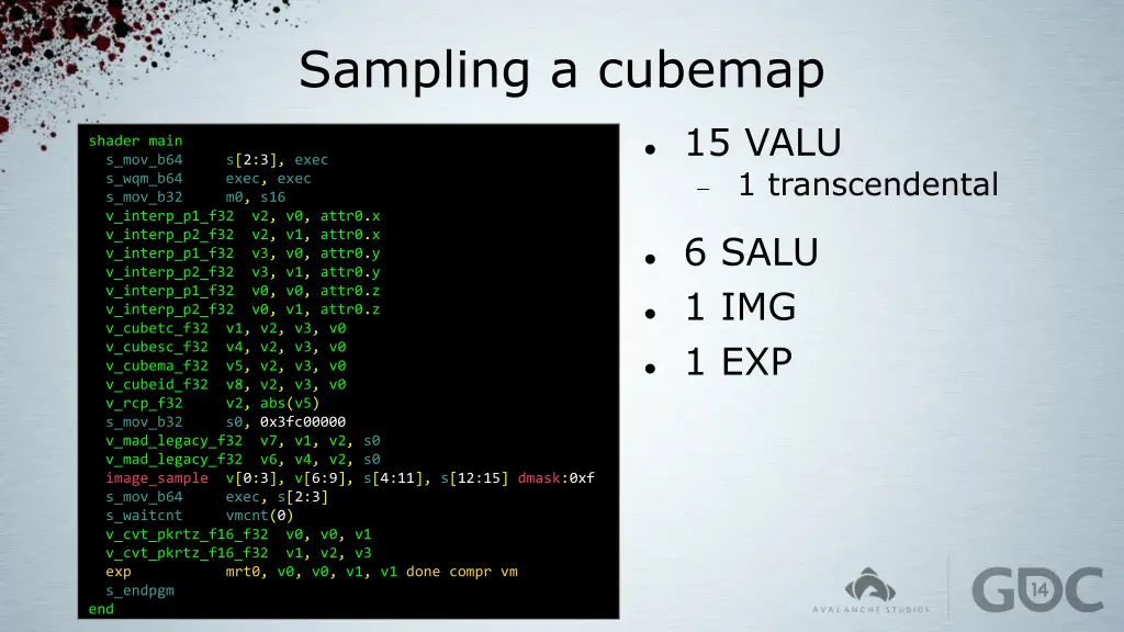 sampling a cubemap