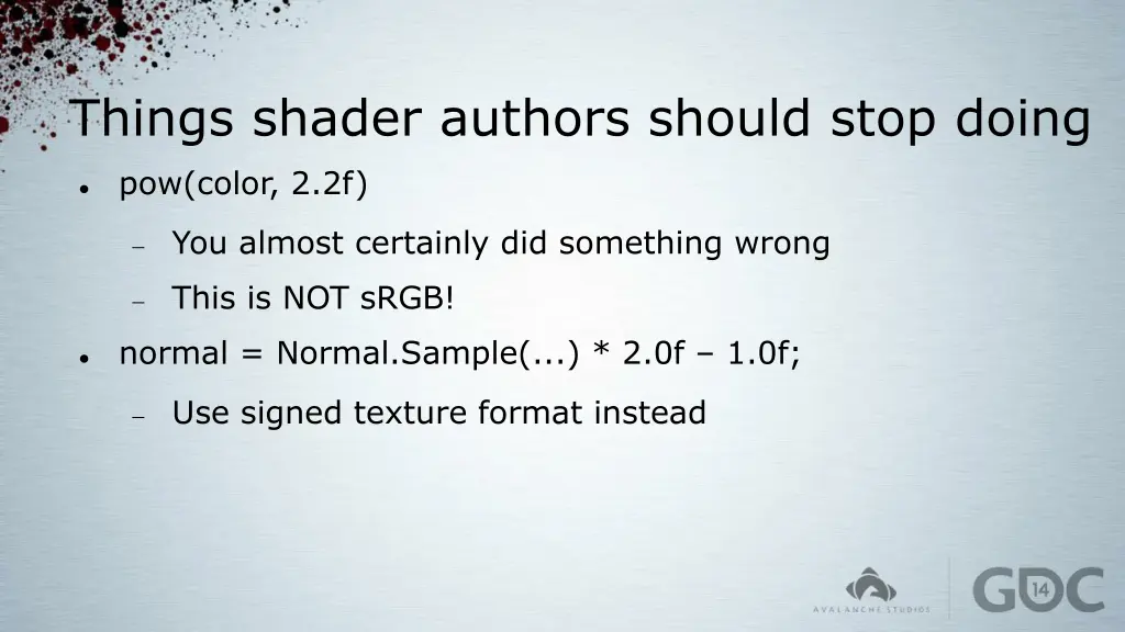 things shader authors should stop doing