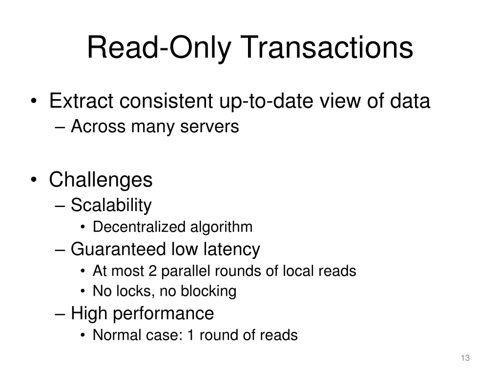 read only transactions 1