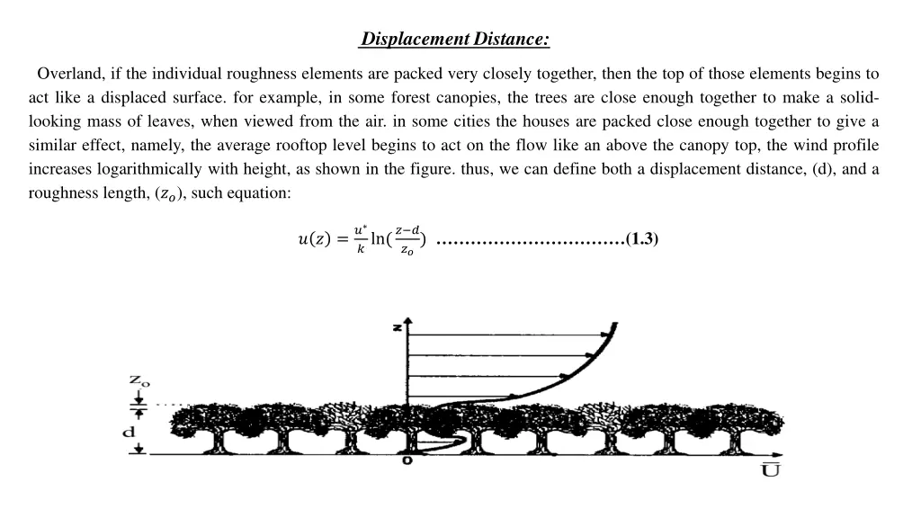 displacement distance