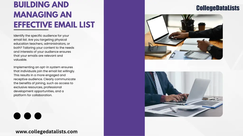 building and managing an effective email list