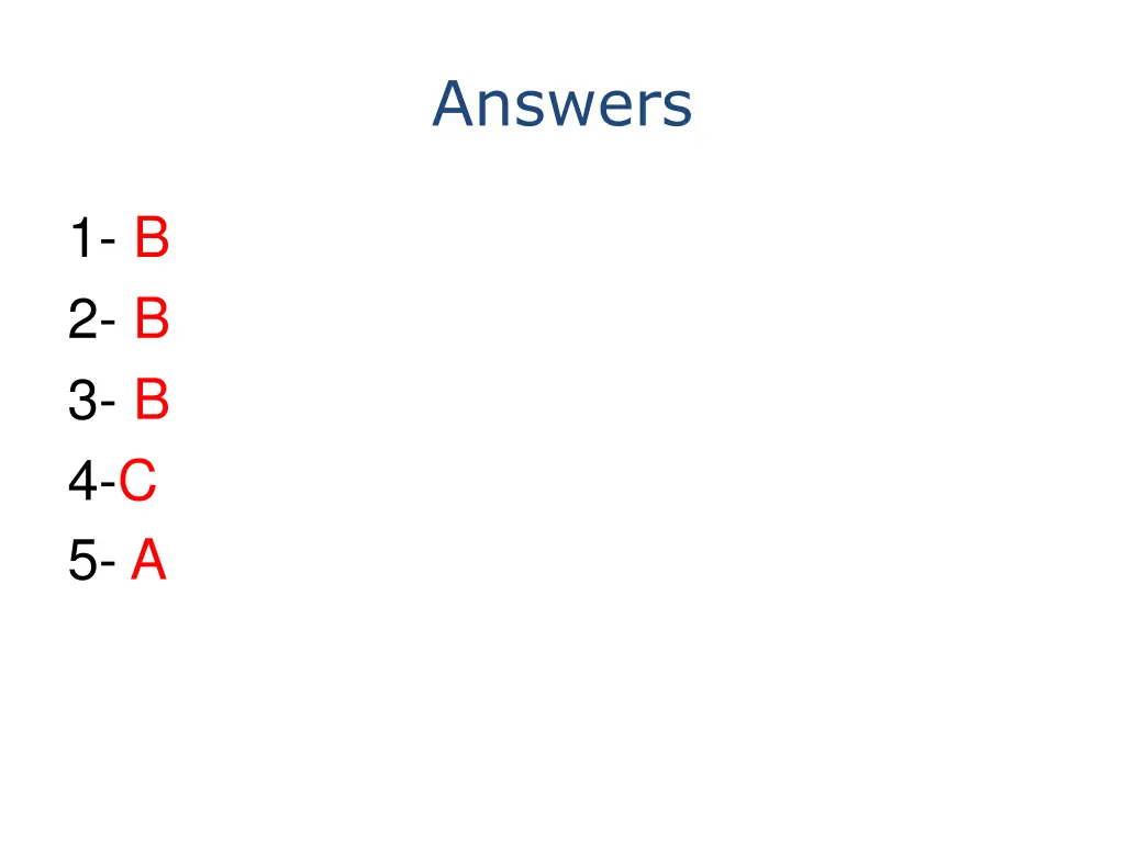 answers