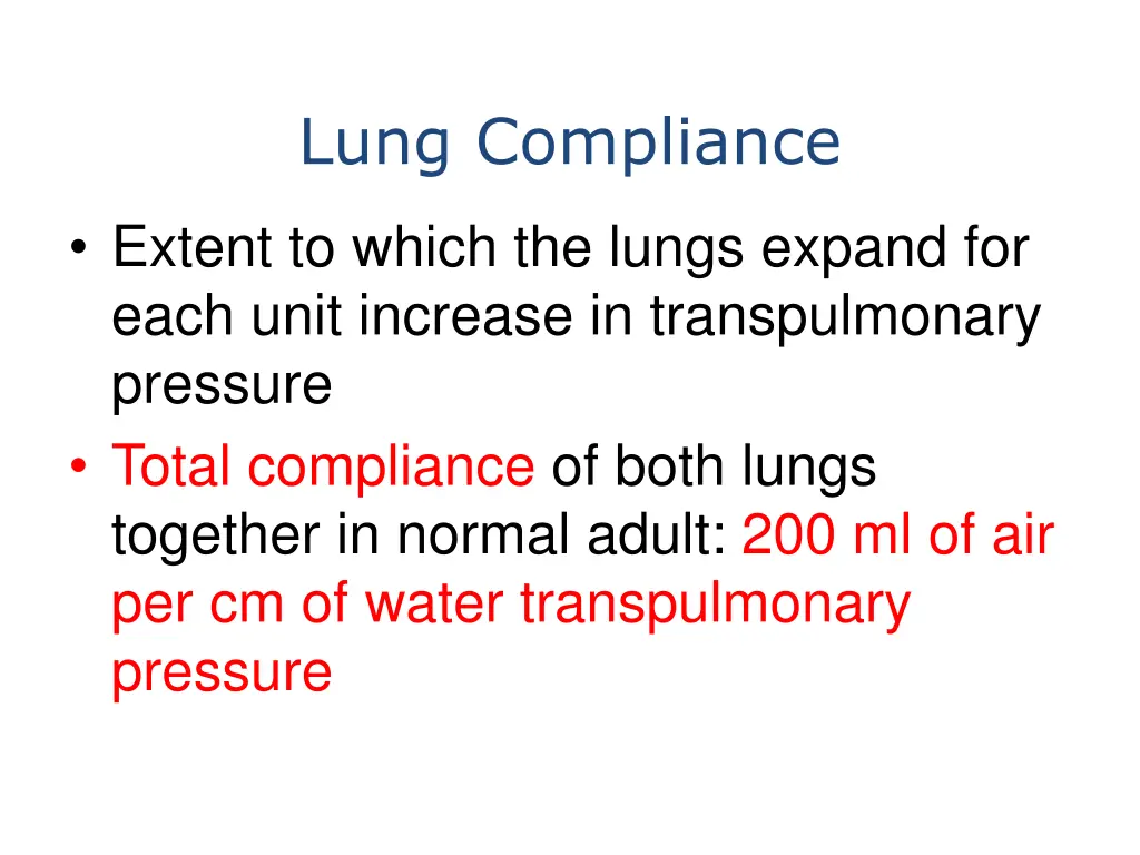 lung compliance