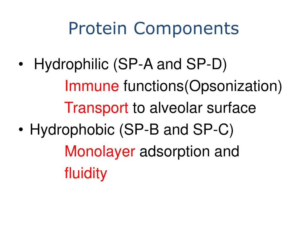 protein components