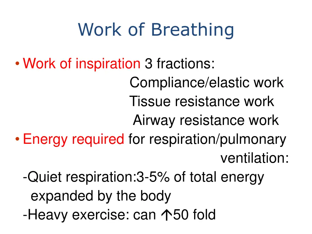 work of breathing