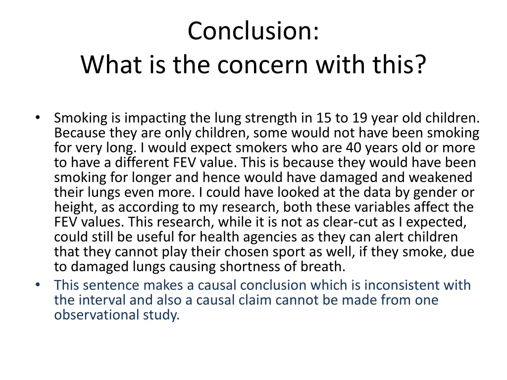 conclusion 1