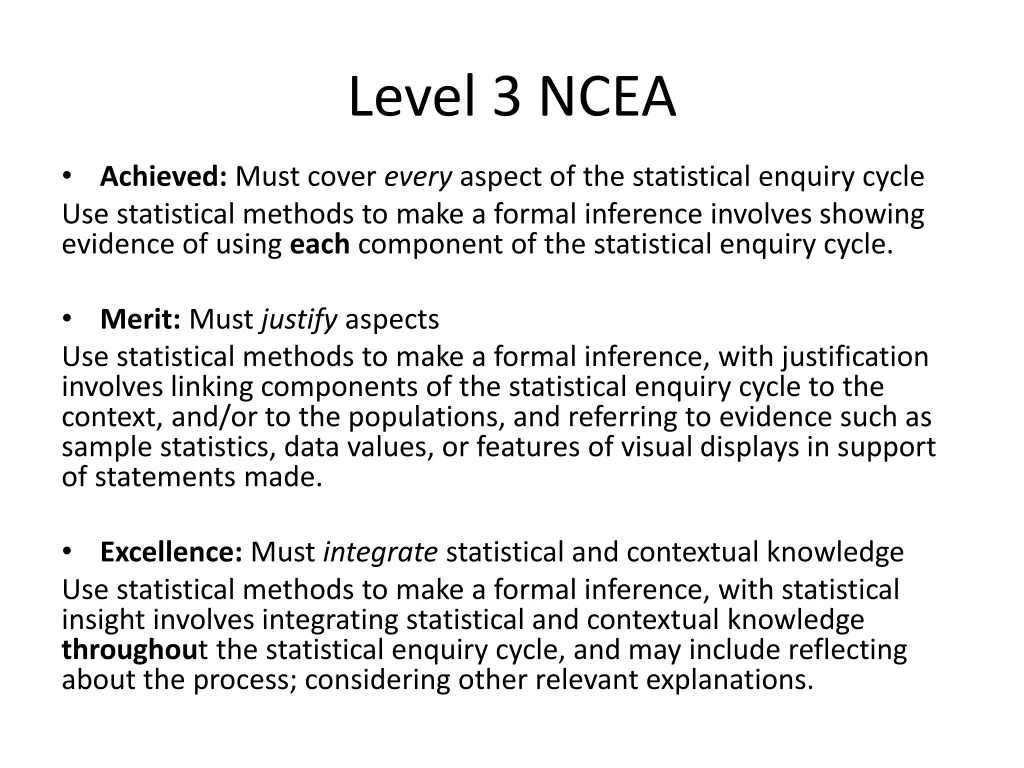 level 3 ncea