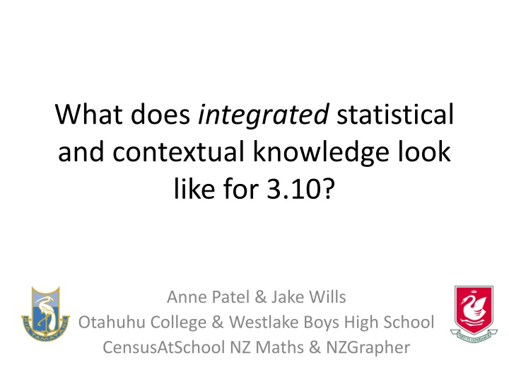 what does integrated statistical and contextual